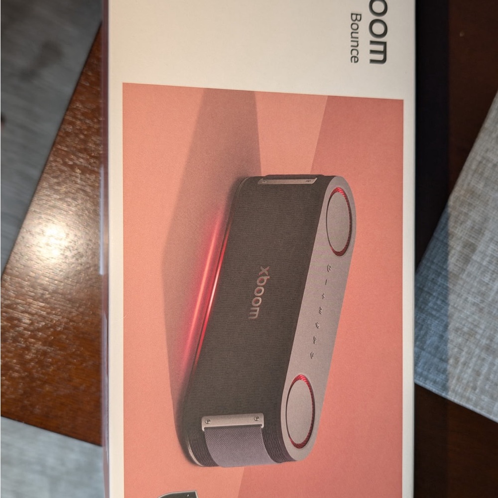 LG Bounce Portable Speaker - Black and Red